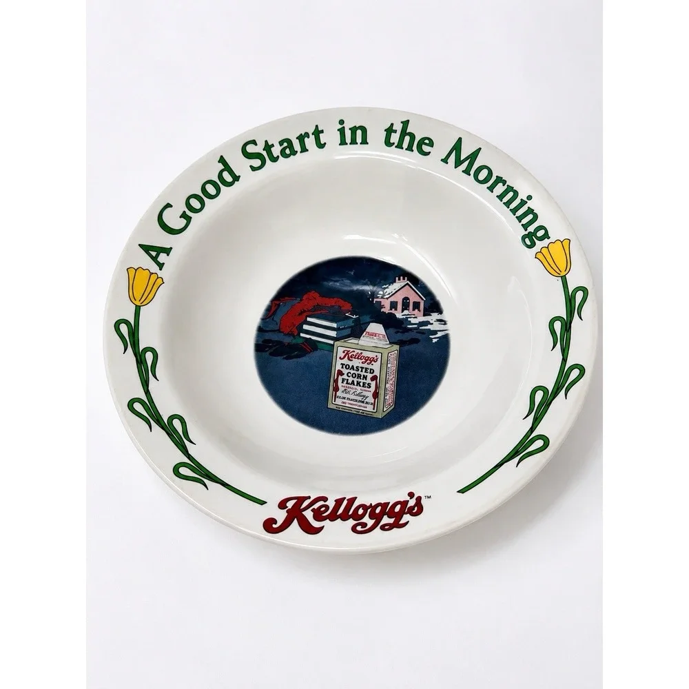 Vintage Kellogg's 90th Anniversary Collectible Ceramic 4 Bowl Set Complete 1996